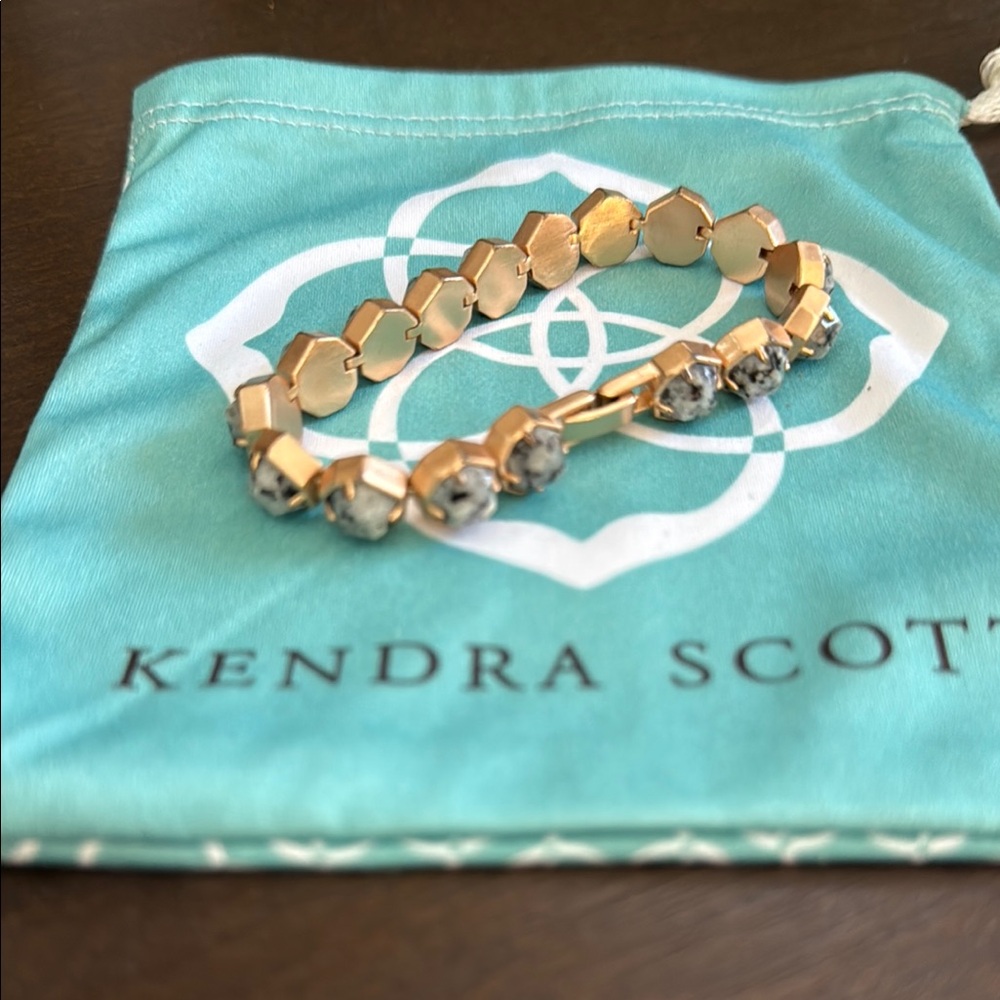 Kendra Scott Gold Bracelet with Black Accents